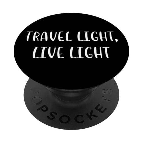 Leicht reisen, leicht leben, Liebe zum Reisen, Statement, Abenteuer PopSockets Klebender PopGrip von YO!