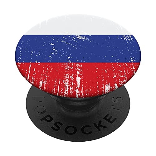 Russland Fahne Russische Flagge Geschenk Fußball-Fan Sport PopSockets mit austauschbarem PopGrip von YO!