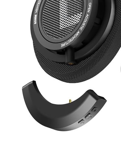 YOCOWOCO aptX Drahtloser Bluetooth 5.2 Adapter für Philips SHP9500 Kopfhörer mit Mic/Lautstärkeregelung,schwarz von YOCOWOCO