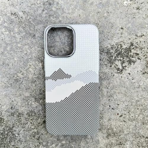 YOGISU Magnetische Handyhülle mit Buntem Muster für iPhone 15 11 12 13 14 Pro Max Wireless Charge Matte Cover, A10, für iPhone 11 von YOGISU