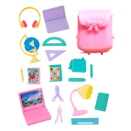 Schulbedarf, Spielzeug, Schreibwaren, Miniaturmodell, Dekorationen für Kinder, 18 Stück von YOUNAFEN