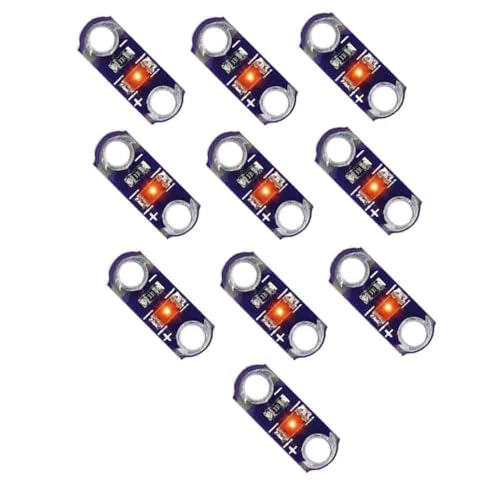 10pcs intelligent full-color modules instantaneous button LED button board (Red) von YOURRYONG