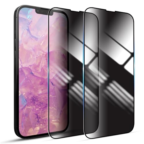 YOUULAR [2 Packung Sichtschutz-Displayschutzfolie für OnePlus 7 Pro Gehärtete Glasfolie, Anti-Spion, kratzfest, glänzende Oberfläche, kratzfest, hohe Empfindlichkeit, Schwarz von YOUULAR