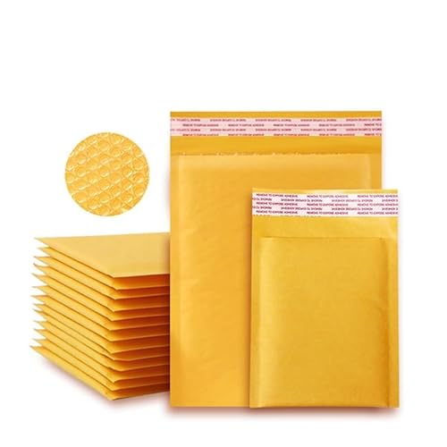 Selbstklebende Luftpolstertaschen – 100 Stück Luftpolsterumschläge aus Kraftpapier, verschiedene Spezifikationen, gepolsterte Versandumschläge mit Luftpolstertaschen, Luftpolstertaschen(18 * 23cm) von YOUYIMEI