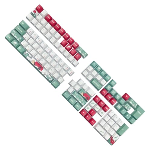 YPREWY Anpassbares PBT-Tastenkappen-Set mit Korallenmeer-Muster, XDA/OEM-Tastenkappen für mechanische Tastaturen, koreanische Tastenkappen, solide Bauweise von YPREWY