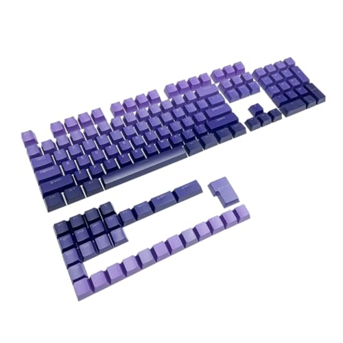 YPREWY Ergonomische PBT-Tastenkappen, OEM-Profil für 61/64/68/75/87/98/104/108 MX Mechanische Tastaturen Keycap für Typisten Gamer von YPREWY