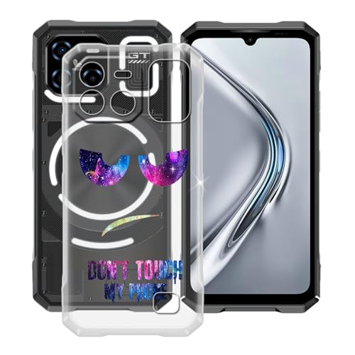 YQINHHME Hülle für Doogee Blade GT (6.72 Zoll) Stoßfest Anti-Kratzer Transparent Handyhülle Case, Ultradünne Flexible Silikon TPU Bumper Schutzhülle Cover für Doogee Blade GT - DUO4 von YQINHHME