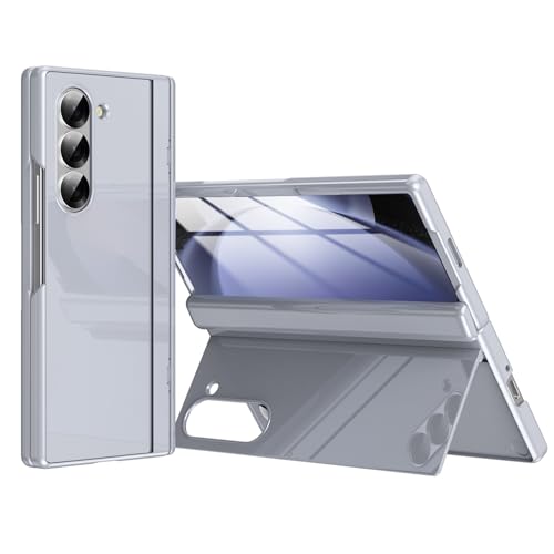 YQODSZ Schutzhülle für Samsung Galaxy Z Fold 6, mit verstecktem magnetischem Ständer, Z Fold 6 Kickstand Hülle mit Scharnierschutz, Displayschutzfolie, Hart-PC-Stoßdämpfer, Schutzhülle für Z Fold 6, von YQODSZ