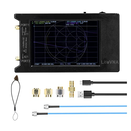 Vektor-Netzwerkanalysator, HF VHF UHF Antennenanalysator 50 kHz-6,3 GHz beleuchtet evna64/ Zündete evna62 Vektor -Netzwerkanalysator mit 3,95 -Zoll -Display -Bildschirm -Logikanalysator(VNA64) von YQVEOT