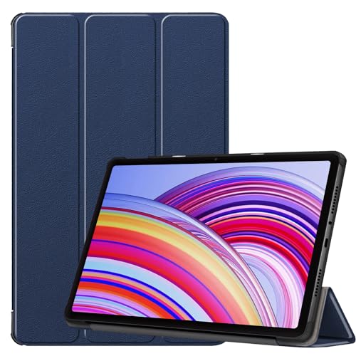 YRH für Redmi Pad Pro Hülle 12.1 Zoll 2024, [Auto Wake/Sleep] Ultra dünn Leather Stand Cover for Tabletten Xiaomi Redmi Pad Pro (Navy blau) von YRH