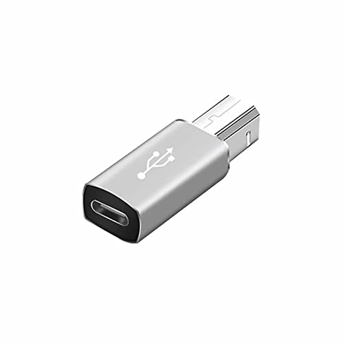 YSJJZRL USB-Typ-C-auf-USB-Typ-B-Adapter, USB-C-Buchse auf USB-B-Stecker, Druckerkonverteranschluss, für Drucker, Scanner, E-Piano-Grau von YSJJZRL