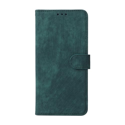 YSONCHAN Flip Hülle für Motorola Moto G84, PU Leder Handyhülle mit Magnetisch, Wallet Stoßfeste Schutzhülle with RFID Blockierung. Grün von YSONCHAN