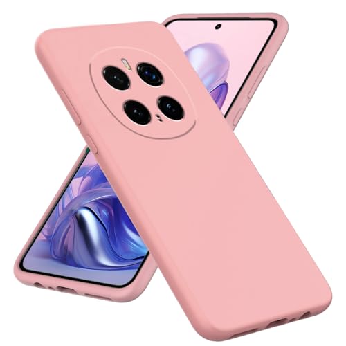 YSONCHAN Silikonhülle für Honor Magic7 Pro 5G/Magic 7 Pro, Bumper Schutzhülle, Anti-Fingerabdruck Handyhülle, Stoßfest Weiche Hülle und leicht zu Reinigen Case. Rosa von YSONCHAN