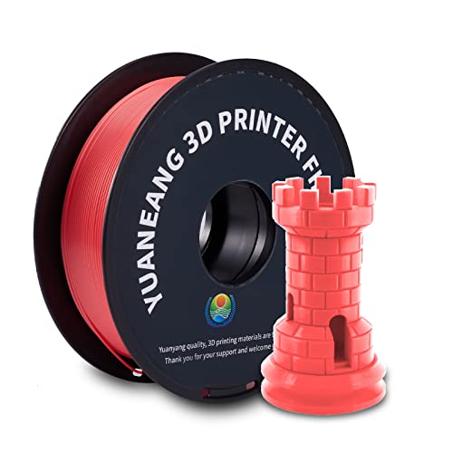 YUANEANG 3D Drucker Filament,3D PLA Filament,3D Druck,PLA Filament 1.75mm 1kg,PLA（2.2LBS）Spool(Rote Punkte) von YUANEANG