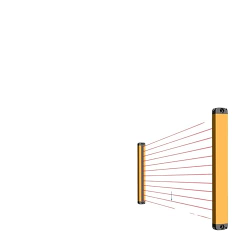 photoelectric beam sensor Sicherheits-Lichtvorhang-Sensorschalter, ultradünner Frontlichtausgang, Infrarot-Gitter-Schutzvorrichtung, Bereichsschutz, 10 12 Strahl(20mm- 12 Beam) von YUANFAHHH