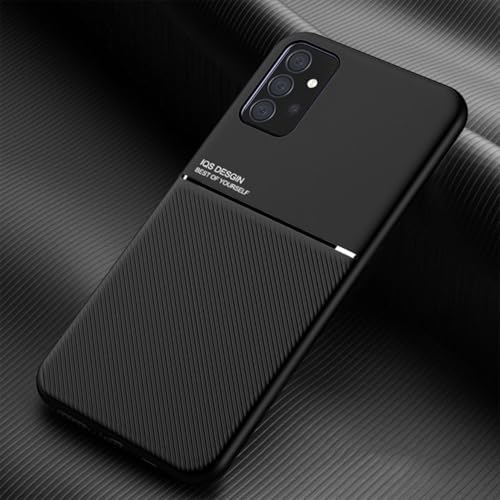 YUECXIN Hülle für Samsung Galaxy A52s 5G/Samsung Galaxy A52, Schlicht Klassisch Textur Seidig Berühren Handyhülle, Ultra Dünn Weich Stoßfest rutschfest TPU Silikon Bumper Schutzhülle. Schwarz von YUECXIN