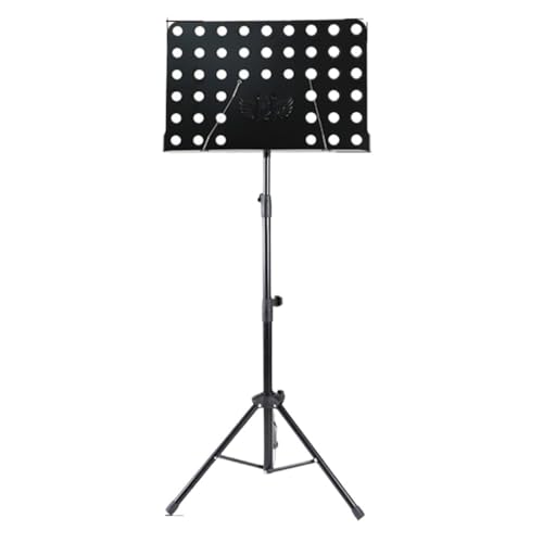 Tragbarer Notenständer,. Portable Music Stand Music Stand Guitar Portable Music Stand Home Music Stand Song Sheet Violin Guzheng Professional Music Stand Music Stand(Black) von YUEKOPOU