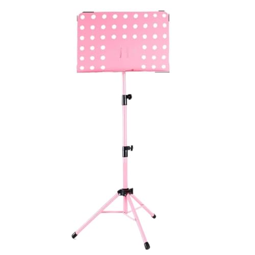 Tragbarer Notenständer,. Portable Music Stand Music Stand Guitar Portable Music Stand Home Music Stand Song Sheet Violin Guzheng Professional Music Stand Music Stand(Pink) von YUEKOPOU