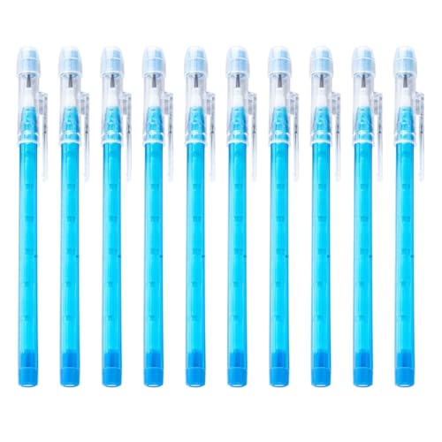 YUGSHNKFC 10-teiliges stapelbares Bleistift-Set, durchscheinende Mehrpunkt-Push-Bleistifte mit Radiergummis, Stapelspitzen-Bleistift-Set YUGSHNKFC 10-teiliges stapelbares Bleistift-Set, durchscheinende Mehrpunkt-Push-Bleistifte mit Radiergummis, Stapelspitzen-Bleistift-Set von YUGSHNKFC