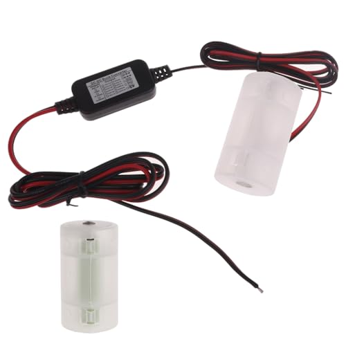 YUGSHNKFC 5V-24V Stromwandler 2xLR20 D Cell Batterien Eliminatoren für Taschenlampen und tragbare Geräte als Leiter von YUGSHNKFC