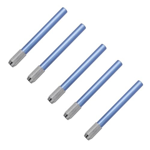 YUGSHNKFC Bleistiftverlängerer aus Aluminium, verschiedene Farben, Metall-Bleistiftverlängerung, Halter für Buntstifte in normaler Größe, 5 Stück YUGSHNKFC Bleistiftverlängerer aus Aluminium, verschiedene Farben, Metall-Bleistiftverlängerung, Halter für Buntstifte in normaler Größe, 5 Stück von YUGSHNKFC