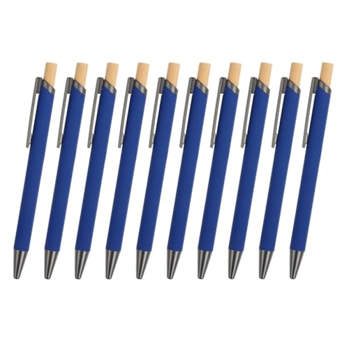 YUGSHNKFC Druckkugelschreiber aus Metall, 1,0 mm, reibungsloses Schreiben, nachfüllbar, Business-Signierstift, Metallstift-Clip für Büro, 10 Stück YUGSHNKFC Druckkugelschreiber aus Metall, 1,0 mm, reibungsloses Schreiben, nachfüllbar, Business-Signierstift, Metallstift-Clip für Büro, 10 Stück von YUGSHNKFC