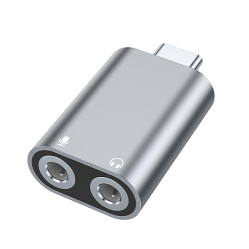 YUGSHNKFC MultiDevice Musik-Sharing-Adapter, USB C auf zwei 3,5-mm-Buchsen, USB-C-Doppel-Kopfhörer-Splitter für Typ-C-Geräte YUGSHNKFC MultiDevice Musik-Sharing-Adapter, USB C auf zwei 3,5-mm-Buchsen, USB-C-Doppel-Kopfhörer-Splitter für Typ-C-Geräte von YUGSHNKFC