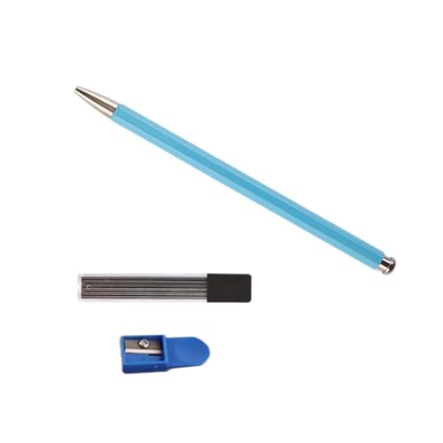 YUGSHNKFC Tintenloser Metallstift mit Spitzer und Nachfüllungen, automatischer Druckbleistift aus Metall für Schüler und Kinder YUGSHNKFC Tintenloser Metallstift mit Spitzer und Nachfüllungen, automatischer Druckbleistift aus Metall für Schüler und Kinder von YUGSHNKFC