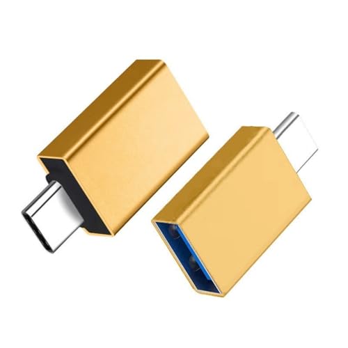 YUGSHNKFC USB-C-auf-USB-Adapter, Typ-C-Stecker auf USB-3.0-Buchse, Konverter für schnelle Datenübertragung, Aufladen auf mehreren Geräten von YUGSHNKFC