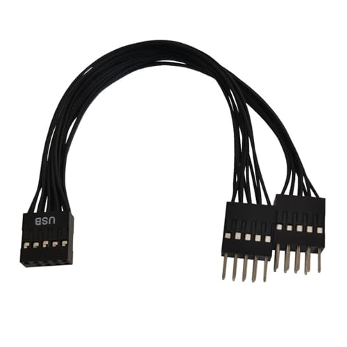 YUHANGCIYE Mainboard 9pin USB2.0 Header Erweiterung Adapter Konverter USB2.0 Buchse Auf 2 Stecker Splitter Computer von YUHANGCIYE