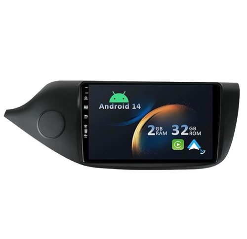 YUNTX Android 13 Autoradio für Kia CEE'd CEED JD (2012-2018)-2 Din-[Integriertes Wireless CarPlay/Android Auto/GPS]-9” IPS 2.5D Touch-Screen-Kostenlose Kamera-DAB/Lenkradsteuerung/MirrorLink/BT 5.0 von YUNTX