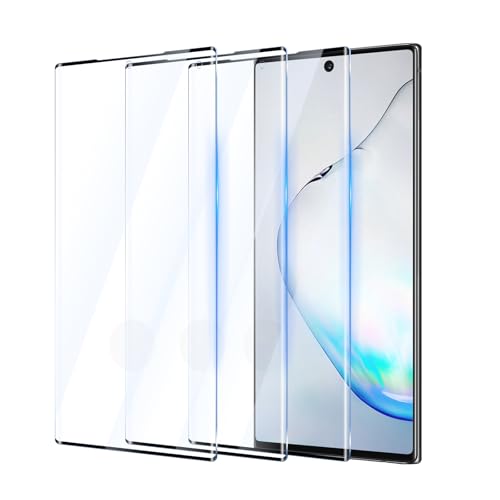 YUXINDZ 3 Stück Schutzfolie für Samsung Galaxy Note 10 6,3 Zoll, 3D Displayschutz Folie 9H Härte Anti-Kratzer, Bläschenfrei, HD Klar von YUXINDZ