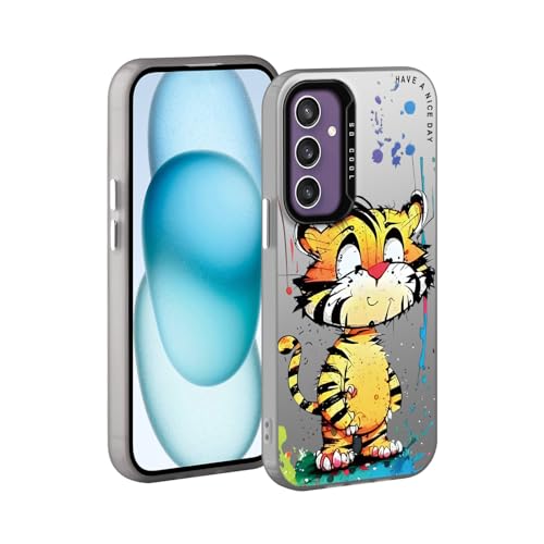 YUXING Handyhülle für Samsung Galaxy S24 5G Hülle Kunst Muster Design Ultra Dünn Stoßfestes Schutzhülle Bumper Case Cover (Tiger) von YUXING