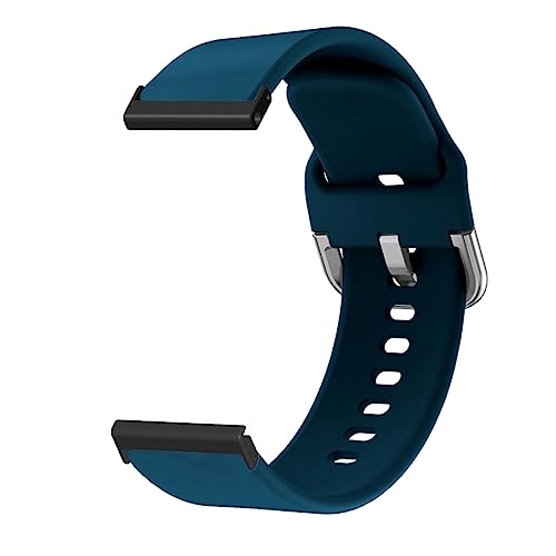 YUYTE Verstellbares Silikon-Smartwatch-Armband-Zubehör für Suunto7, Spartan HR Baro und D5i mit Bequemem und Schweißfestem Ersatz-Uhrenarmband (Dunkelblau) von YUYTE