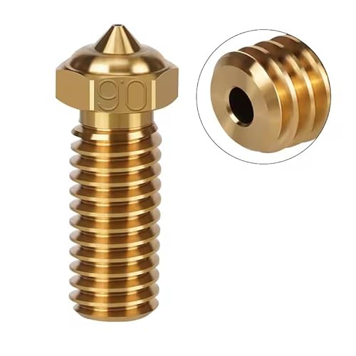 1 x Messingdüsen-Set für QIDI Tech X-Plus 3/X-Max 3/X-Plus 3 Hotend-Düse, 0,2–1,0 mm Größe für QIDI 3D-Drucker-Düsen-Kit (0,6 mm) von YUYUEMI