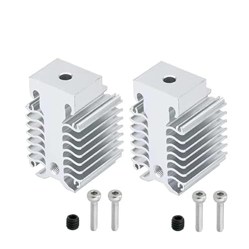 YUYUEMI Für Creality Ender 3 V3 SE/KE Aluminium-Kühlkörper, alle Metall-Kühlkörper, Wärmeableitungsblock, schneller Kühlblock für Creality Serie Hotend Ersatzteile (2) von YUYUEMI