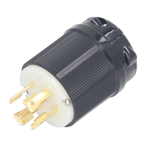 Generator-Verriegelungsstecker, 4 Zinken, 5 Kerne, 30 A, 120/208 V, Universal Adapter L21-30P für Generatoren, Elektronische Geräte, Grillöfen von YWBL-WH