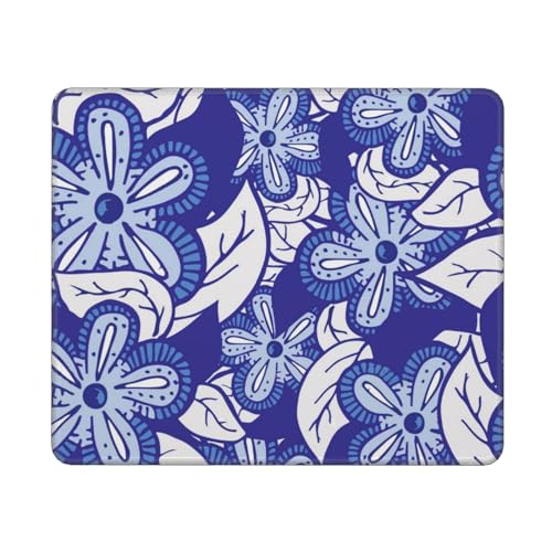 YXDVPALNE Blaue Blume, Mauspad, rutschfeste Gummiunterseite, wasserdichtes Mauspad, 25 x 30 cm von YXDVPALNE