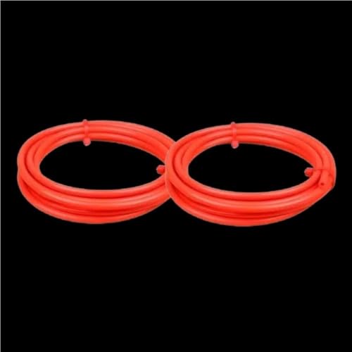 0,5 m PTFE-Rohre, 3D-Drucker-Teilerohr 600 V, FEP PTFE-Rohr ID 0,5 1 2 2,5 3 4 5 6 7 8 10 12 14 16 18 20 mm 2 Stück(Red,16x18mm) von YXYFA