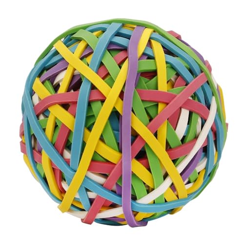 170 Stück Gummibandball, hohe Elastizität Farbige Gummibandkugel Durchmesser 60 mm, bunte Gummibälle, Gummibandkugel rund von YXYFA