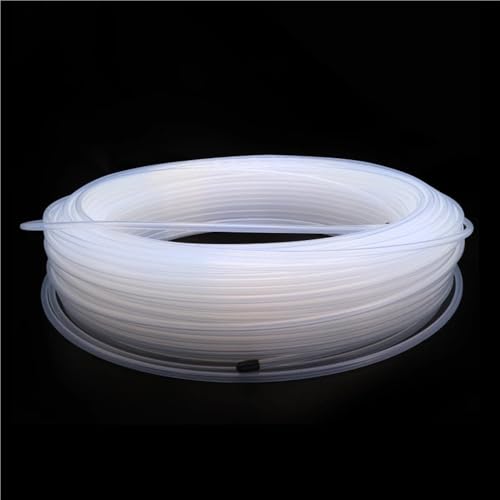 600 V 3D-Drucker PTFE FEP Schlauch 1 Meter, Extruderkopfteile Rohrschlauch ID 0,5 1 2 2,5 3 4 5 6 7 8 10 12 mm, PTFE-Schlauch(Clear,12mm x 14mm) von YXYFA