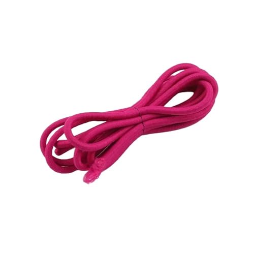 Elastische Bänder, 5/10/20 m 4 mm Haarband für Kleidung, hochwertiger elastischer Gummiband, elastische Federseile, DIY-Zubehör (RoseRot, 20 Meter) von YXYFA