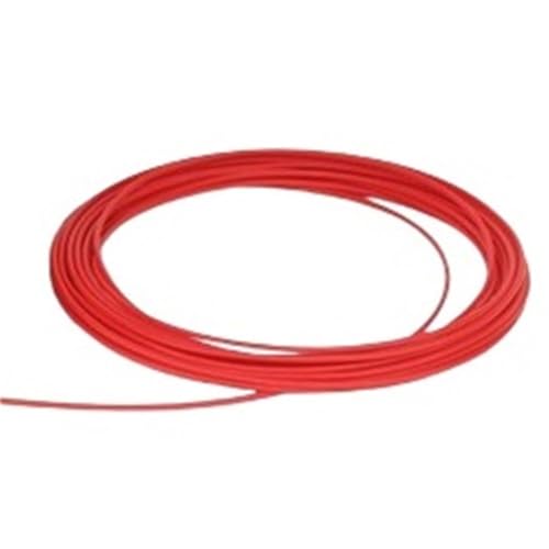 F46 Kapillar-PTFE-Schlauch, weiß/rot/blau/schwarz/gelber Hitzeschutz-Übertragungsschlauch, starrer 2,5 kV 150 V PTFE-Schlauch for 3D-Drucker(Red,2.16mm x 2.56mm) von YXYFA