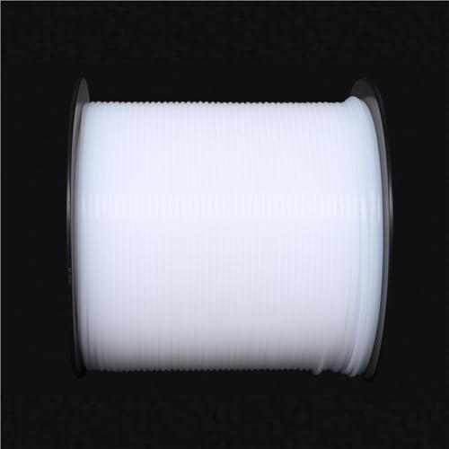 F46 Kapillar-PTFE-Schlauch, weiß/rot/blau/schwarz/gelber Hitzeschutz-Übertragungsschlauch, starrer 2,5 kV 150 V PTFE-Schlauch for 3D-Drucker(White,0.38mm x 0.68mm) von YXYFA