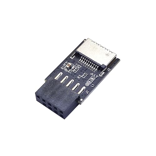 YYSQL USB-Frontplatten-Adapter, USB 2.0, 9-polig auf USB-C-Adapter, Header für Computer-Motherboard, interne Erweiterungsplatine von YYSQL