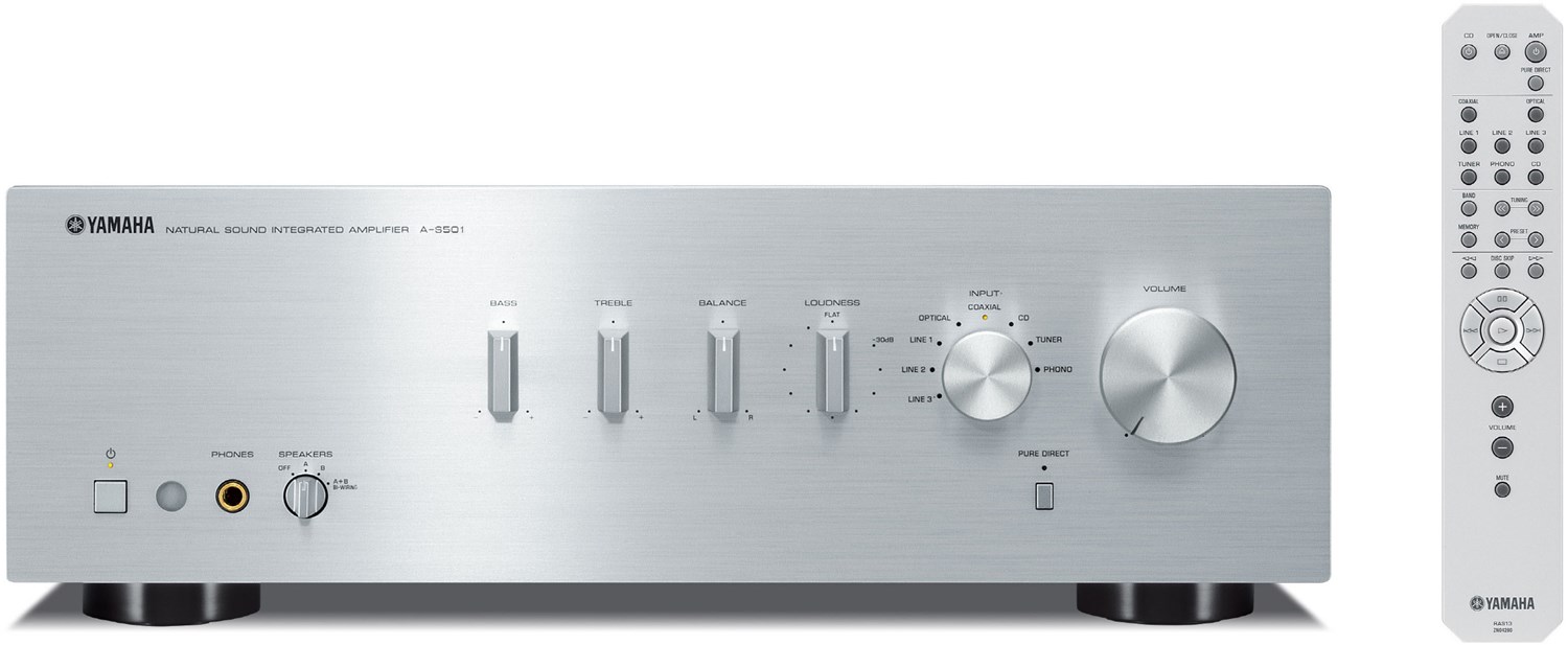 A-S 501 Vollverstärker Stereo silber von Yamaha