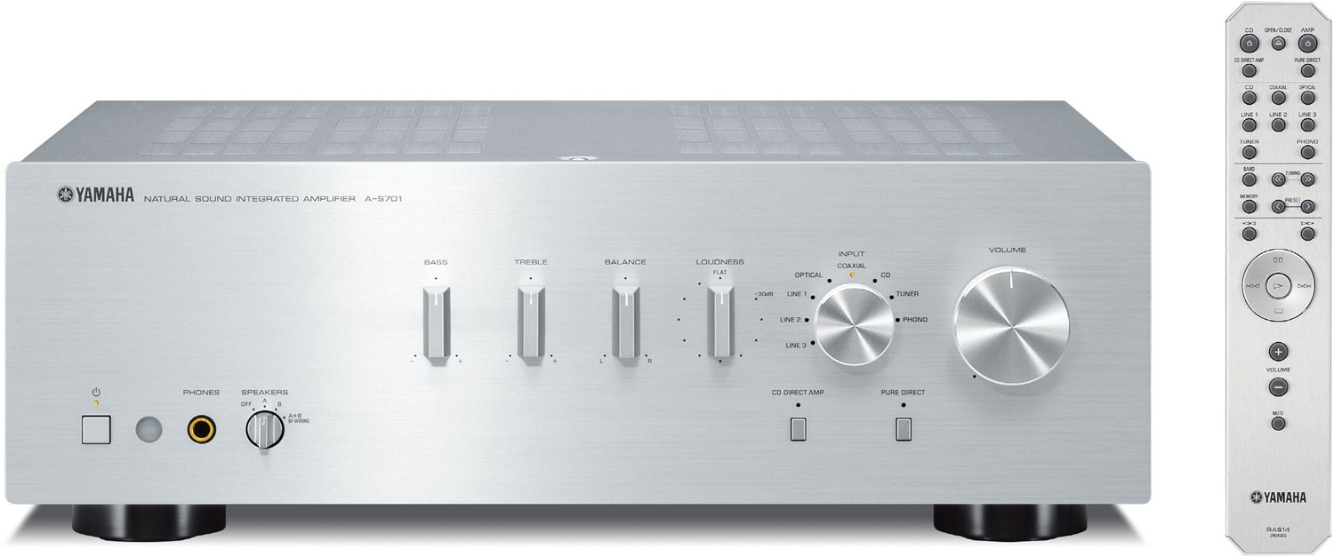 A-S 701 Vollverstärker Stereo silber von Yamaha