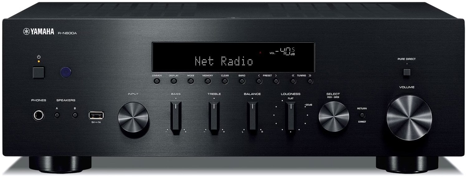 R-N600A Stereo-Receiver & Netzwerk-Player schwarz von Yamaha
