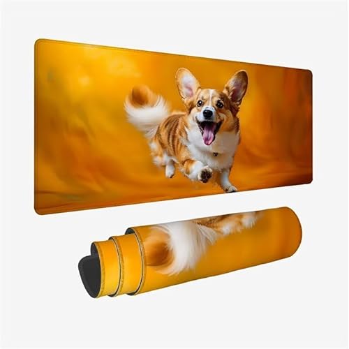 Mauspad Tier, Gaming Mauspad Hund XXL Mauspad 1200x600x3mm, Wasserdicht Große Schreibtischunterlage, rutschfeste Gummibasis, Verbessert Präzision Und Geschwindigkei, für Office Deko, Geschenke YX-347 von Yanefaei