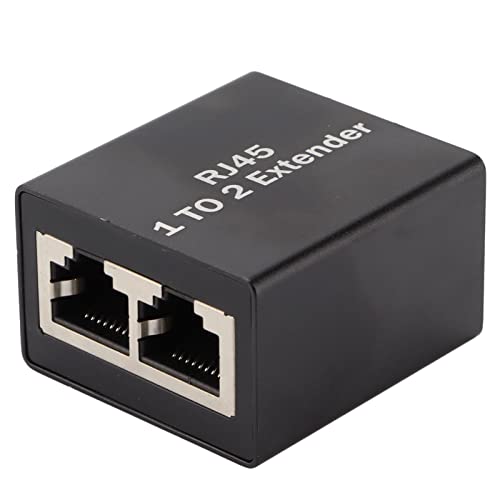 2-Wege-Ethernet-Splitter, RJ45-Adapter für WLAN-Signal, niedrige und unzureichende Verkabelung, stabile Funktion, hohe Sicherheit, Terminal-Konnektivität (Yanmistzigmo9kcr-12) von Yanmis